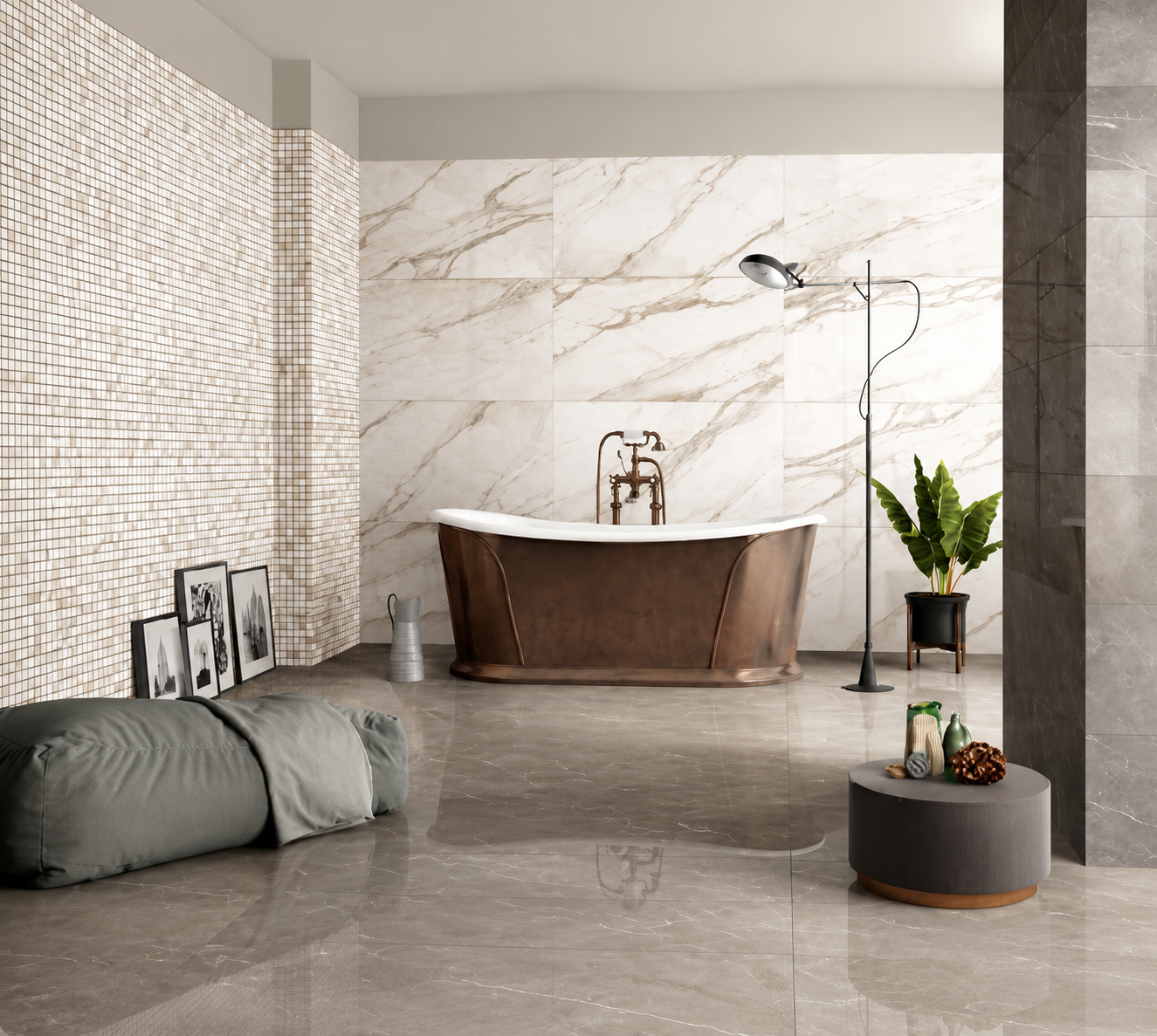 Render bagno Avorio e Pulpis